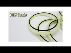 Seal de amortiguación de varilla HBY 110 X 125.5 X 6MM Uretano PU con sello de goma de anillo de respaldo